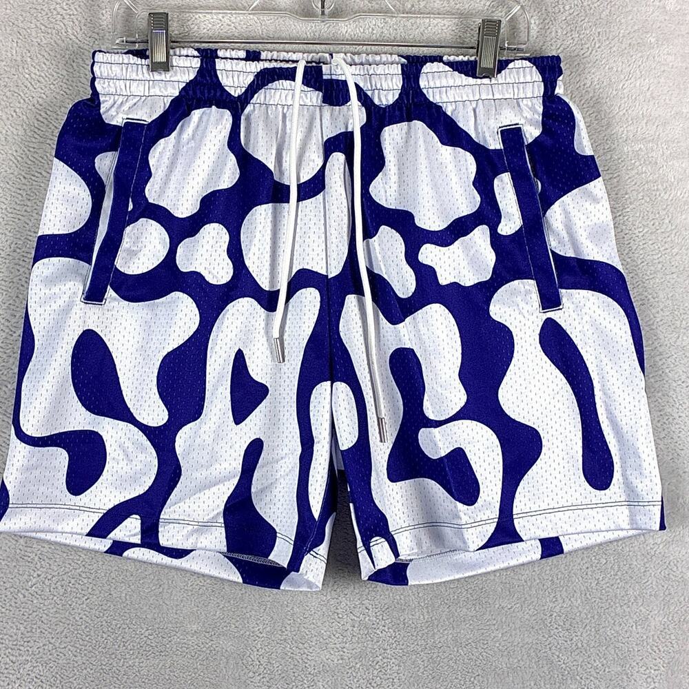 Sago Studio Shorts Men M 93/94 Blue White Mesh Basketball Streetwear OG LA